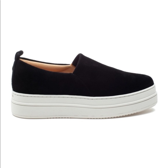 J/SLIDES Shoes - NWT J/SLIDES NIPSTER Black Stretch Suede